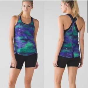 Lululemon Real Quick Singlet Rio Nights Multi